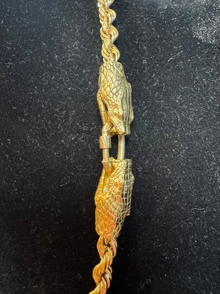 Cadena Oro 18k Macizo Cordon Snake Viper