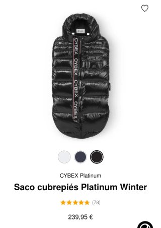 Saco Cybex Platinum Nero
