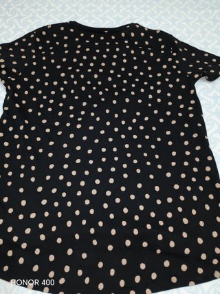 T-shirt Zara pois grigio e nero