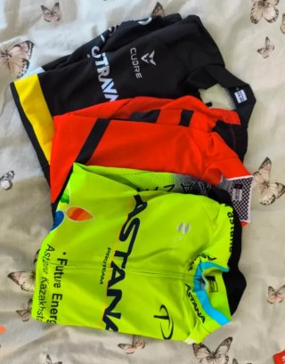3 Camisetas Ciclismo Astana