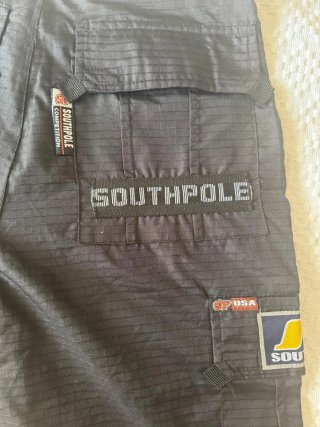 Bermudas Cargo South Pole Talla S Hombre Negro