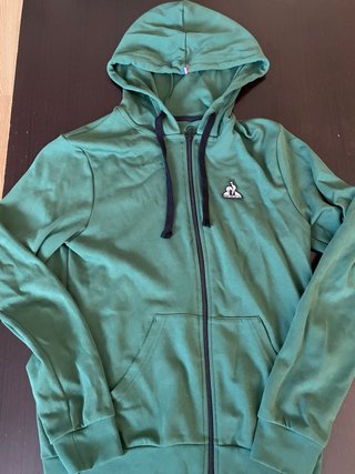 Sudadera Le Coq Sportif Verde con Cremallera