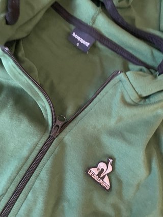 Sudadera Le Coq Sportif Verde con Cremallera