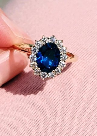 Anillo Turmalina Natural y plata de ley 925