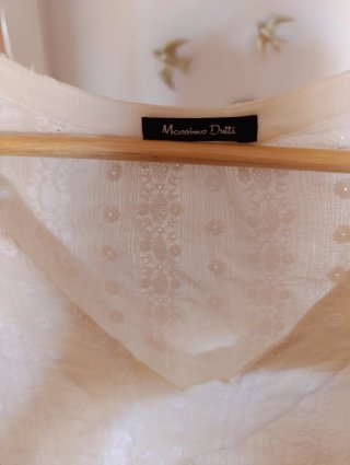 Blusa Massimo Dutti Seda y Algodón