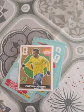 Sticker Vinicius Junior Extra Panini Oro