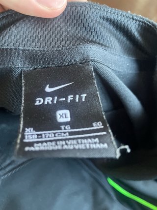 Sudadera Nike Negra y Verde Media Cremallera