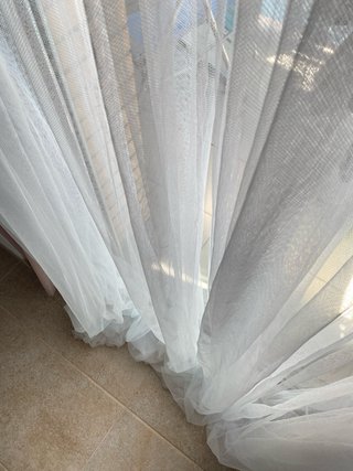 Cortinas de red blancas