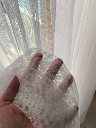 Cortinas de red blancas