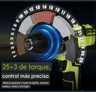 Taladro Atornillador Inalámbrico (2 Baterías)