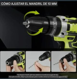 Taladro Atornillador Inalámbrico (2 Baterías)