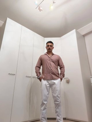 Camicia Enrico Coveri Slim-Fit Fantasia Geometrica