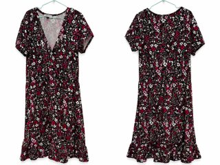 Vestido Spirit floral negro