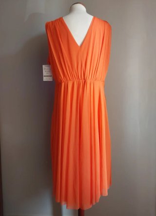 Vestido naranja tul vintage talla 46/48