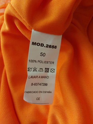 Vestido naranja tul vintage talla 46/48