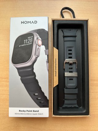 Apple Watch X Nomad 49mm. Rocky Point Band Storm