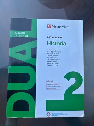 Llibres Història 2n Batxillerat