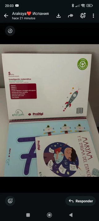 Investigación matemática 5 años - Espiral. ProDigi