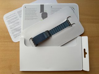 Apple Watch ULTRA 49mm. Light Blue Alpine Loop S