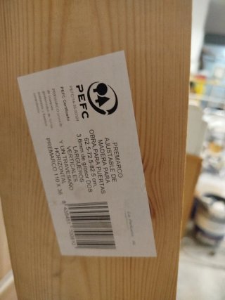 2 Marcos de madera para tabique de obra de 10cm
