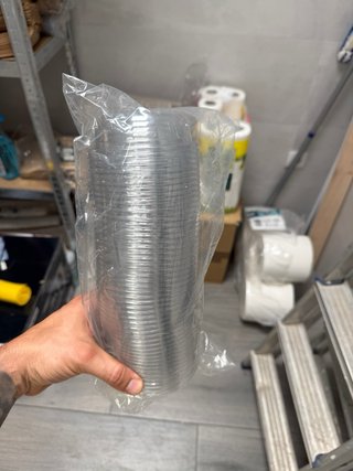 Vaso plástico 425cc con tapa pack de 50ud