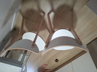 Silla ikea Madera abedul y madera Blan