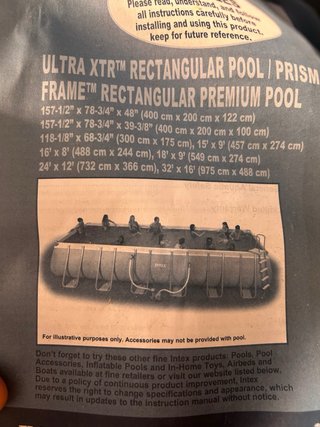 Piscina Intex Rectangular Prisma Frame