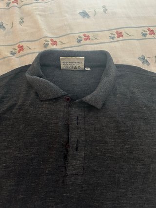 Polo gris hombre