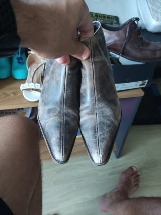 Botines de piel mujer marrones