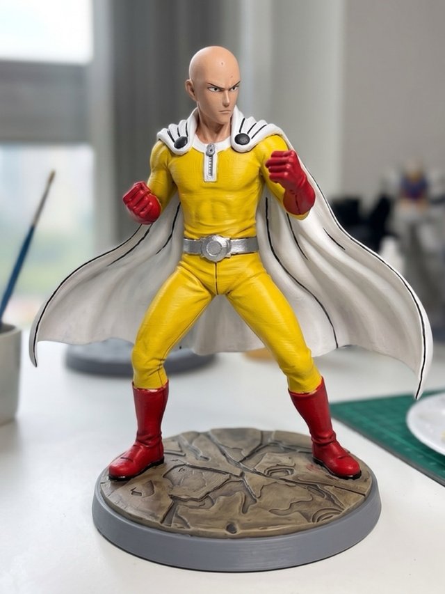 15CM Figura Saitama One-Punch Man para pintar