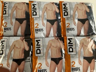 6 Packs de 2 Slips DIM Basic Sin Costuras Talla XL