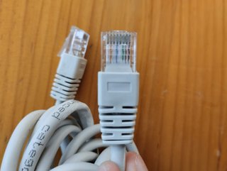 Cable de red Ethernet Cat 5e gris