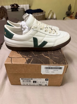 Zapatillas Veja Panenka Blancas y Verdes