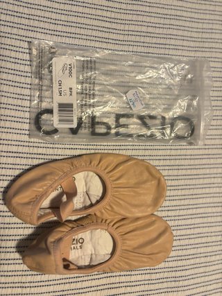 Bailarinas ballet niña beige