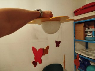 Lámpara infantil mariposas