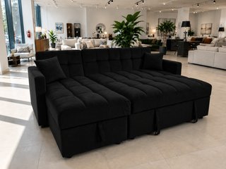 Sofá Cama Gris con Arcón