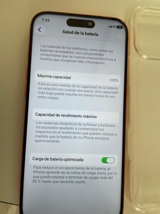 Funda transparente iPhone 14 Pro Max naranja