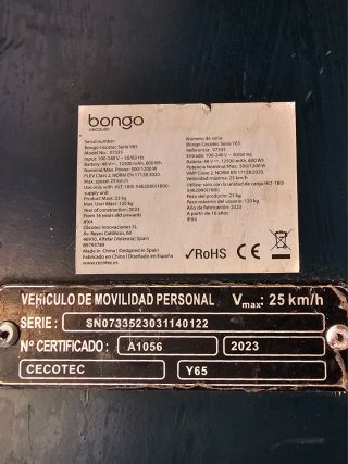 Patinete Cecotec Bongo Serie Y65 (1200W)