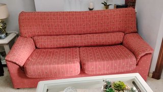 Sofá Cama Tela Rojo
