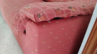 Sofá Cama Tela Rojo