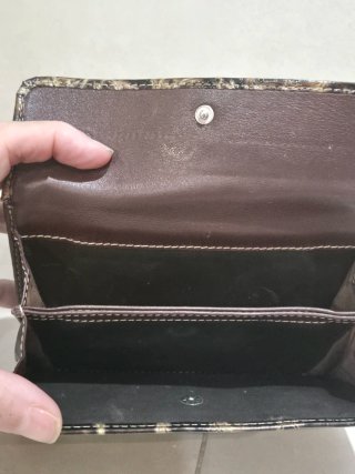 Monedero Cartera Guy Laroche Piel Cocodrilo