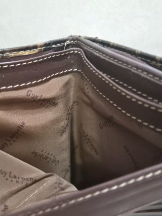 Monedero Cartera Guy Laroche Piel Cocodrilo