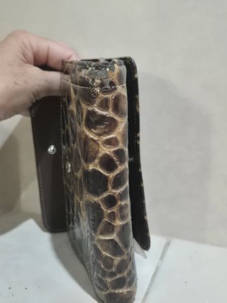 Monedero Cartera Guy Laroche Piel Cocodrilo