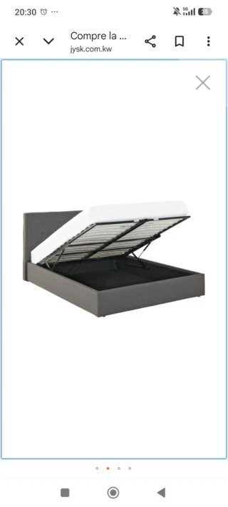 Cama Jysk Alnor 1.35x190 Gris