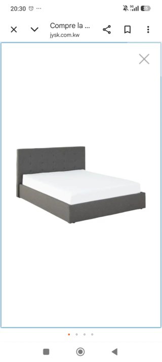 Cama Jysk Alnor 1.35x190 Gris