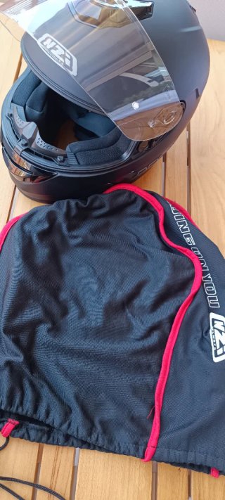 Casco Moto NZI Talla S Negro Mate