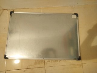 Pizarra Velleda Magnética Plata/Blanca