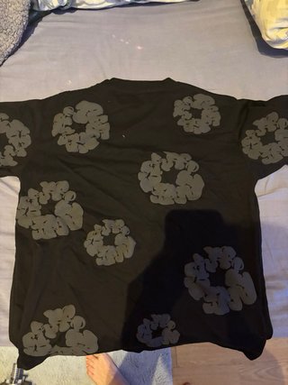 Camiseta Negra Denim Tears Estampada