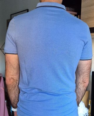 Polo azul Primark hombre talla S