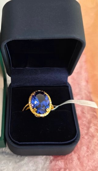 Anillo de Tanzanita y Plata de ley 925